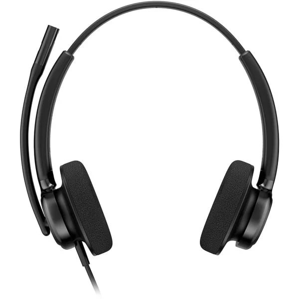 HP Poly Mission 425 Stereo-USB-Headset kabelgebunden Classic (schwarz, USB Type-C und Type-A, Schaumstoff-Ohrpolster (Oberflächenmaterial))