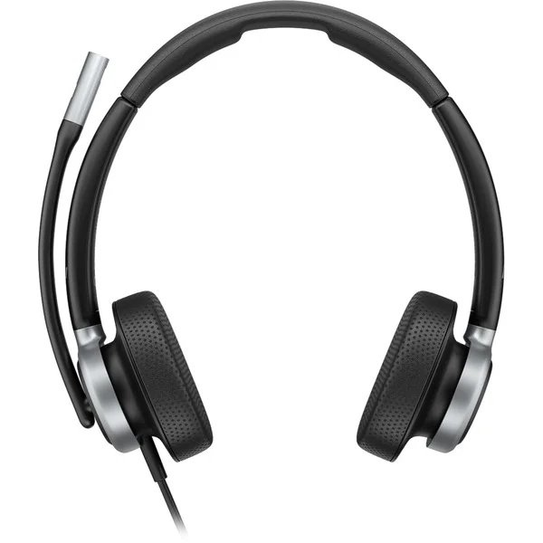 HP Poly Mission 625 kabelgebundenes Stereo-USB-Headset (schwarz, USB Type-C und Type-A, PU-Leder-Ohrpolster (Oberflächenmaterial))