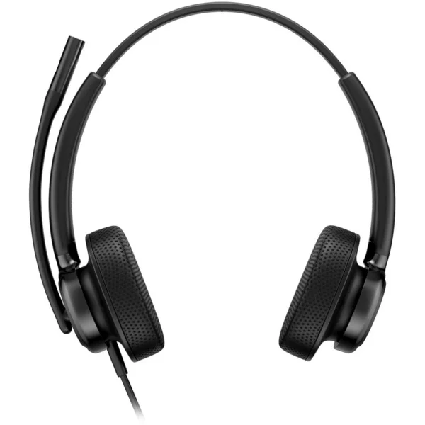HP Poly Mission 425 kabelgebundenes Stereo-USB-Headset BULK (schwarz, USB Type-C und Type-A, PU-Leder-Ohrpolster (Oberflächenmaterial))