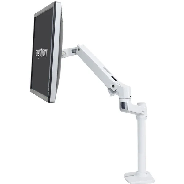 Ergotron LX Monitor Arm mit hoher Säule, Monitorhalterung (weiß, B-Ware)