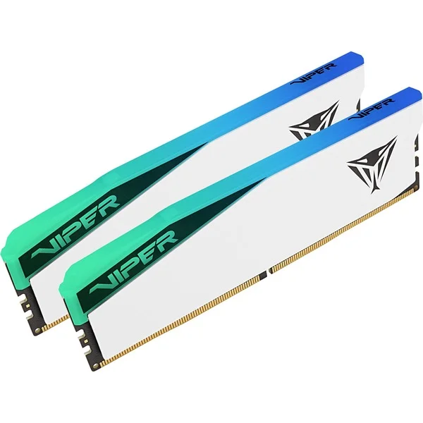 Patriot DIMM 96 GB DDR5-6000 (2x 48 GB) Dual-Kit, Arbeitsspeicher (weiß, PVER596G60C42KW, Elite 5 RGB, INTEL XMP, AMD EXPO)