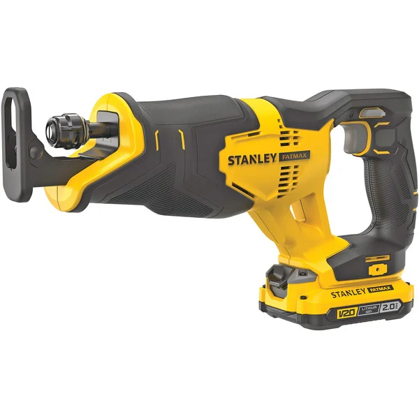Stanley Akku-Säbelsäge (SFMCS300D2K-QW), 18Volt (schwarz/gelb, 2x Li-Ion-Akku 2,0Ah, in Koffer)