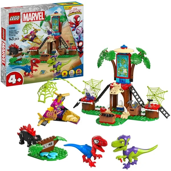 LEGO 11200 Marvel Spidey und seine Super-Freunde Showdown am Baumhaus: Spidey-Rex vs. Gobby-Raptor, Konstruktionsspielzeug