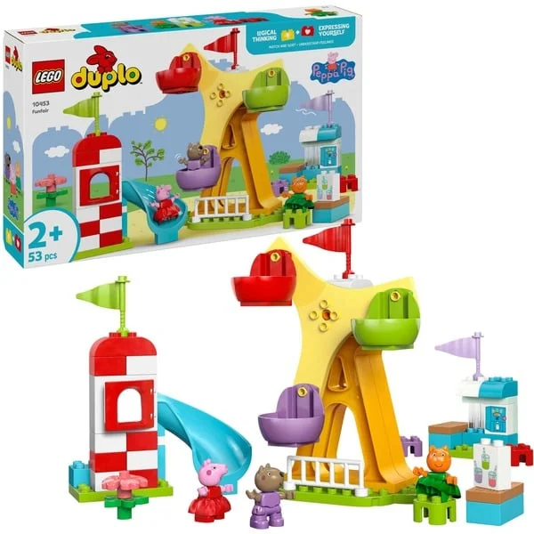 LEGO 10453 DUPLO Peppa Wutz Jahrmarkt, Konstruktionsspielzeug