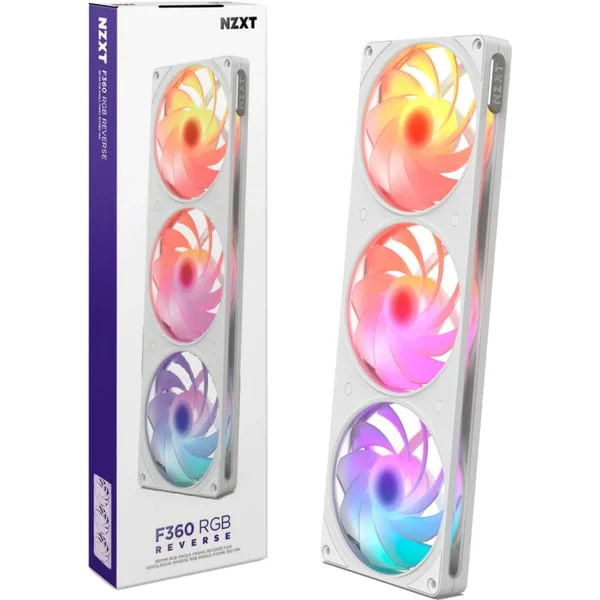 NZXT F360 RGB, Gehäuselüfter (weiß, Reverse, 360 mm)