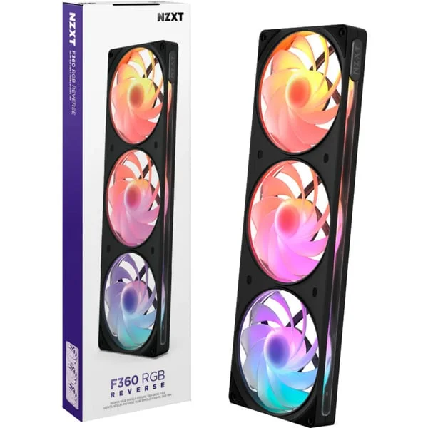 NZXT F360 RGB, Gehäuselüfter (schwarz, Reverse, 360 mm)