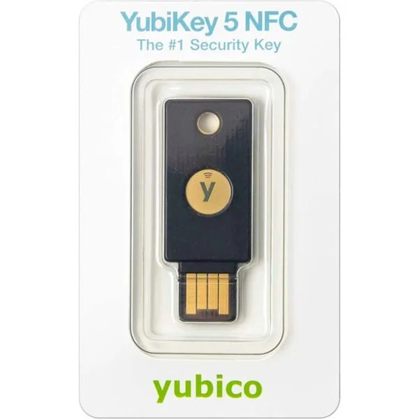 Yubico YubiKey 5 NFC, Sicherheitsschlüssel (schwarz/gold)