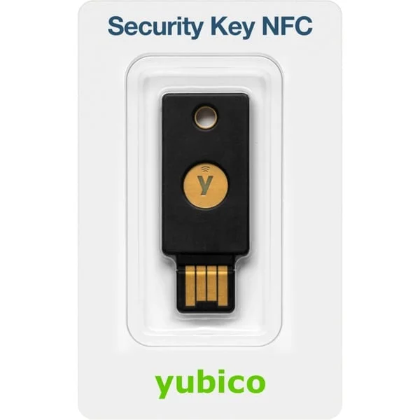 Yubico Security Key NFC, Sicherheitsschlüssel (schwarz/gold)