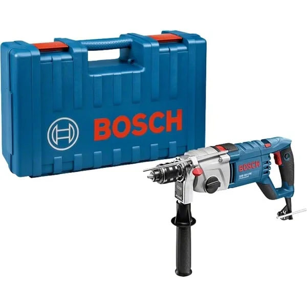 Bosch Professional Schlagbohrschrauber GSB 162-2 RE Professional, Schlagbohrmaschine (blau, 1.500 Watt, Koffer)