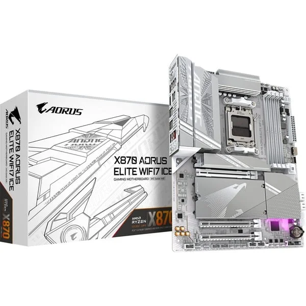 GIGABYTE X870 AORUS ELITE WIFI7 ICE, Mainboard (silber)