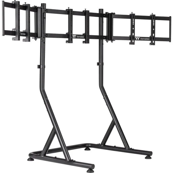 Thermaltake Triple Monitor Stand Black, für Racing Simulator Cockpit GR500, Monitorhalterung (schwarz, für Monitore 32" - 55")