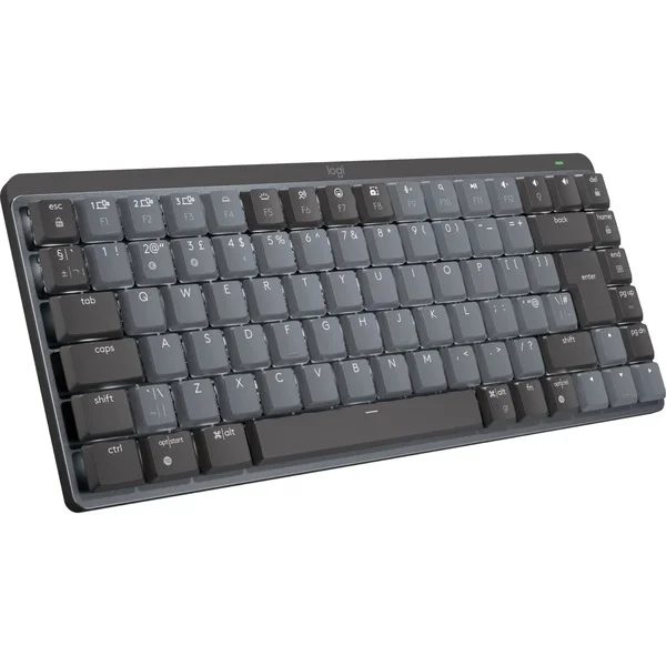 Logitech MX Mechanical Mini, Tastatur (hellgrau/dunkelgrau, DE-Layout, lineare Schalter, Logi Bolt, Bluetooth)