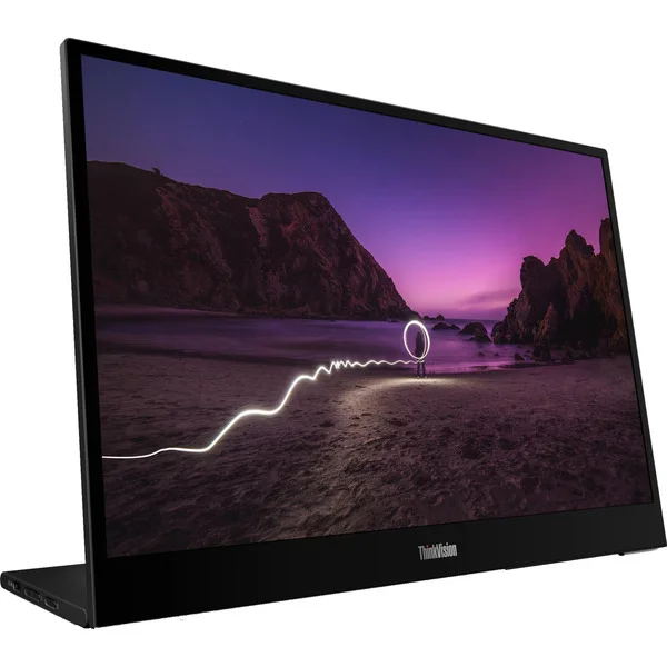 Lenovo ThinkVision M16, LED-Monitor (40.6 cm (16 Zoll), schwarz, WUXGA, IPS, USB-C)