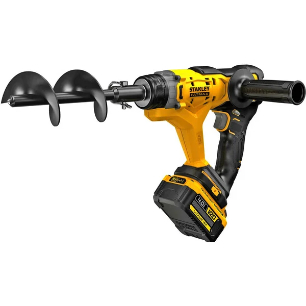 Stanley Akku-Erdbohrer (SFMCGA75M1-QW), 18Volt (schwarz/gelb, Li-Ion-Akku 4,0Ah)