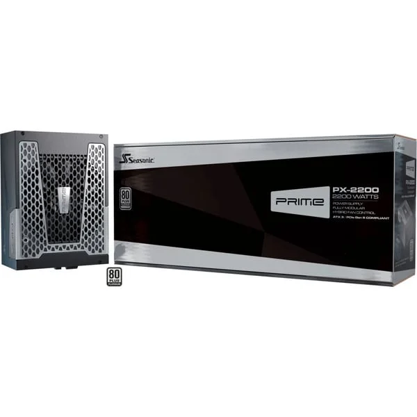 Seasonic PRIME PX-2200 2200W ATX 3.1, PC-Netzteil (4x 12-Pin High Power GPU, 4 x PCIe, Kabelmanagement, 2200 Watt)