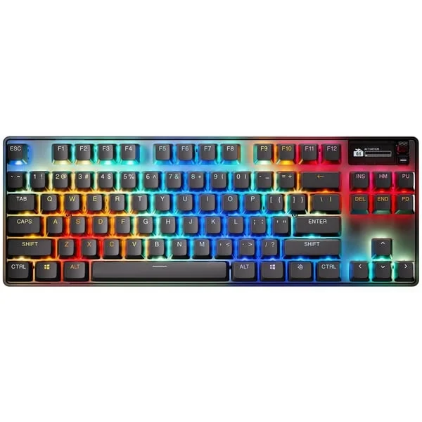 SteelSeries Apex Pro TKL Wireless Gen 3, Gaming-Tastatur (schwarz, DE-Layout, SteelSeries OmniPoint 3.0)