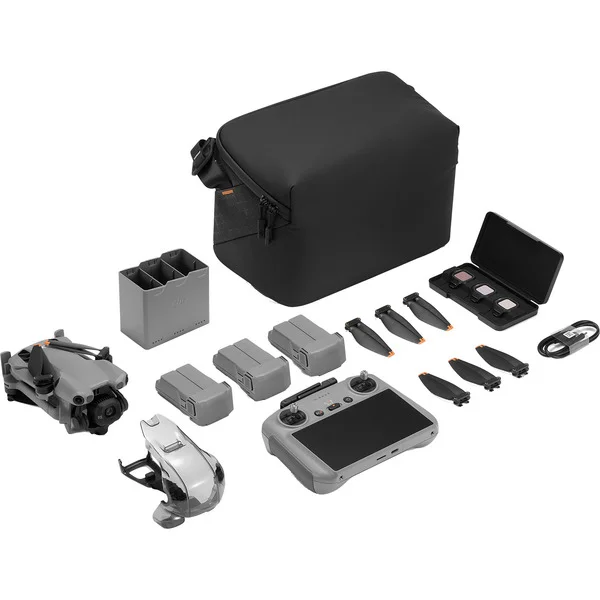 DJI Mini 5 Pro Fly More Combo Plus (DJI RC2), Drohne (hellgrau, Mechanische 3-Achsen-Kardanaufhängun)