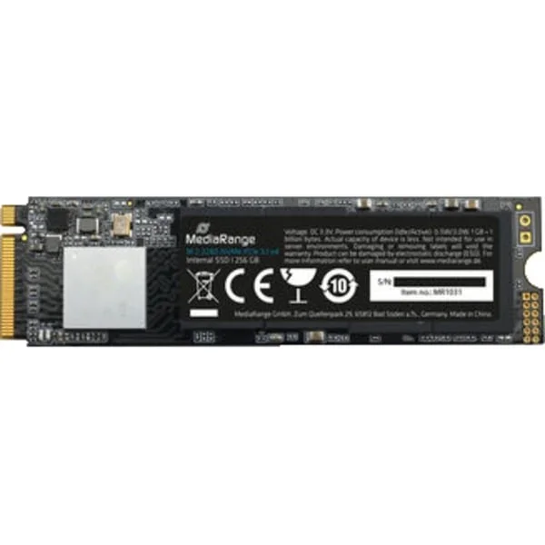 MediaRange MR1031 256GB, SSD (schwarz, PCie 3.1 x4 (20Gb/s), NVMe, M.2 2280, intern)