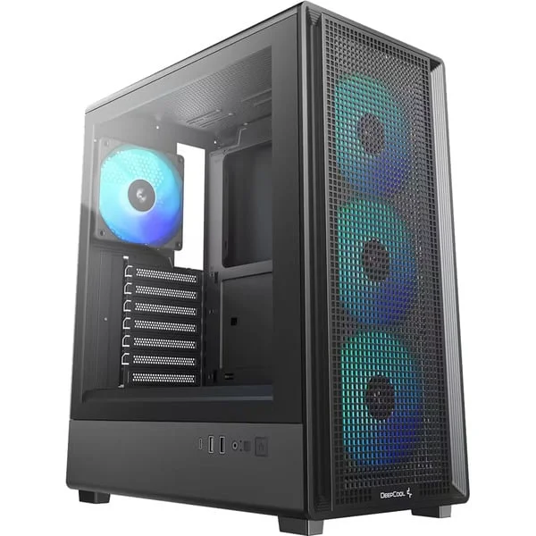 DeepCool CC550 4F, Tower-Gehäuse (schwarz, Tempered Glass )