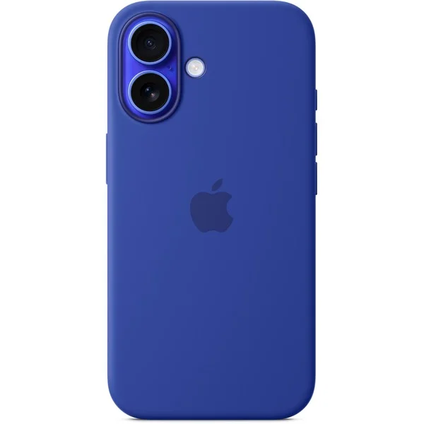 Apple Silikon Case mit MagSafe, Handyhülle (blau, iPhone 16)