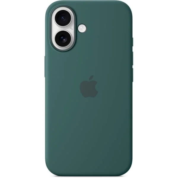 Apple Silikon Case mit MagSafe, Handyhülle (dunkelgrün, iPhone 16)