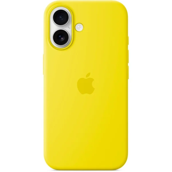 Apple Silikon Case mit MagSafe, Handyhülle (gelb, iPhone 16)