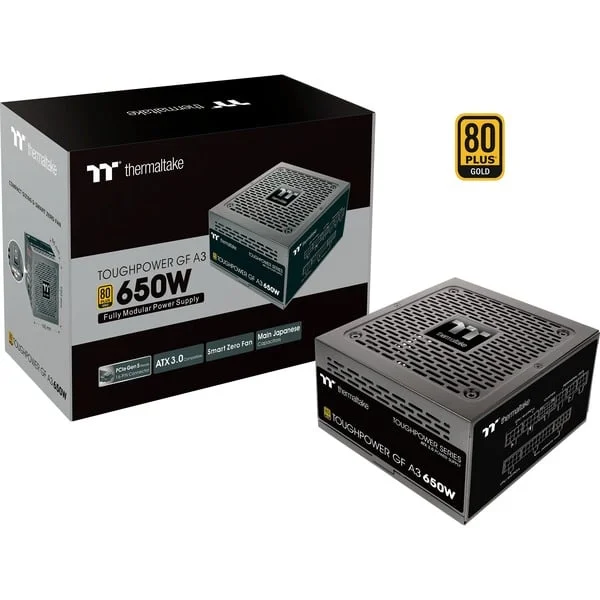 Thermaltake TOUGHPOWER GF A3 Gold 650W - TT Premium Edition, PC-Netzteil (schwarz, Kabel-Management, 650 Watt, B-Ware)