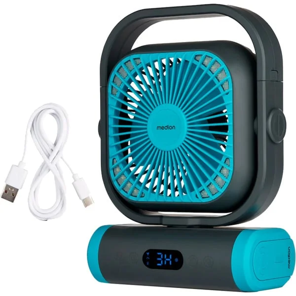 Medion LIFE Camping Ventilator E10 TF (MD 12065) (grau/blau)