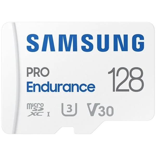 Samsung PRO Endurance 128 GB microSDXC (2022), Speicherkarte (weiß, UHS-I U3, Class 10, V30)