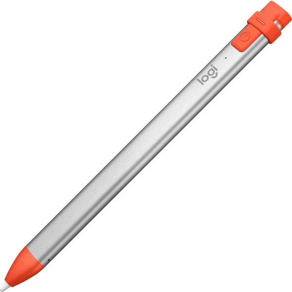 Logitech Crayon, Eingabestift (silber/orange, für alle ab 2018 veröffentlichten iPads)