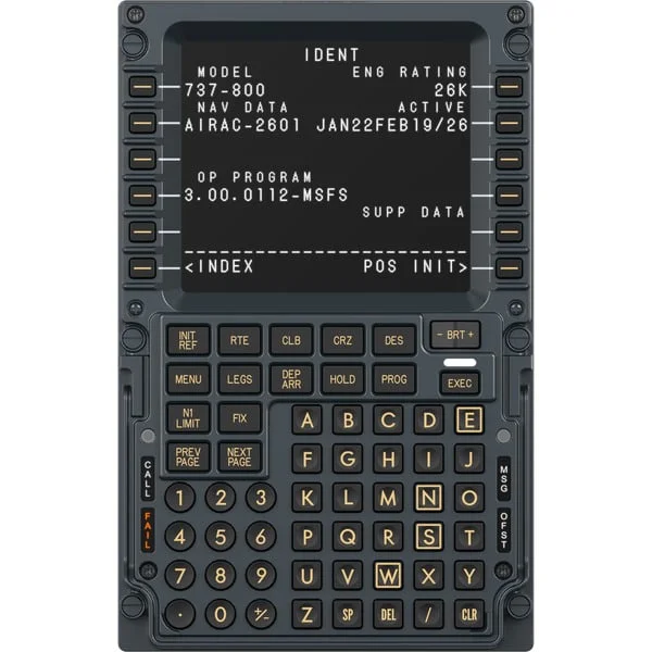 MOZA MB7F Flight Computer Display, Instrumentenpanel (schwarz)