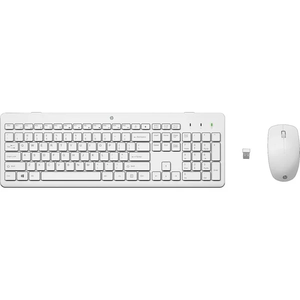 HP 230 Wireless-Maus und -Tastatur, Desktop-Set (weiß, DE-Layout)