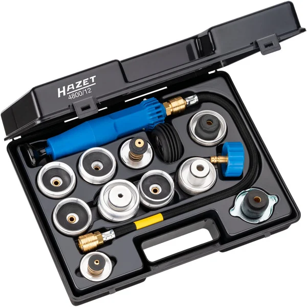 Hazet Kühlsystem-Tester (4800/12), Messgerät (12-teilig, im Kunststoff-Kasten)