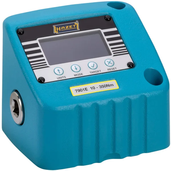 Hazet Elektronisches Drehmoment-Prüfgerät (7901E), Messgerät (blau/schwarz, 10 – 350 Nm, 1/2 Zoll Vierkant)