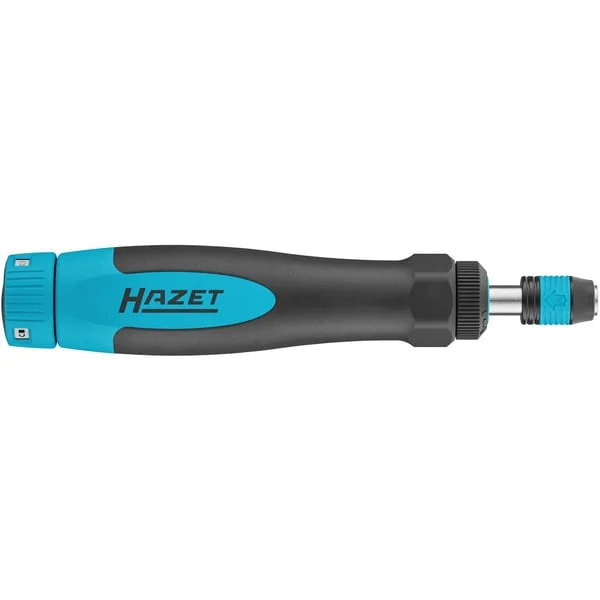 Hazet Drehmomentschraubendreher mit Standardgriff (6004CT-3) (schwarz/blau, 0,02 - 0,3 Nm, 1/4" Bitaufnahme, Rundgriff)