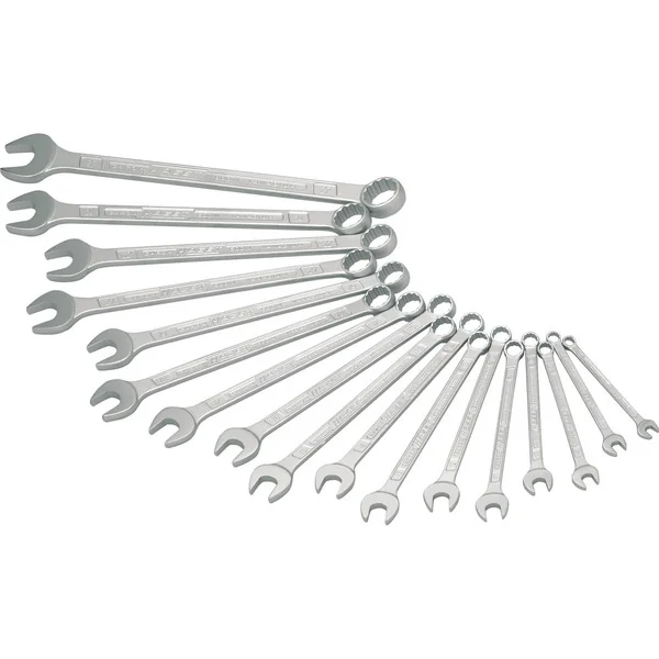Hazet Ring-Maulschlüssel-Satz (600N/17N), 17-teilig, Schraubenschlüssel (Doppelsechskant, 7 – 27 mm)