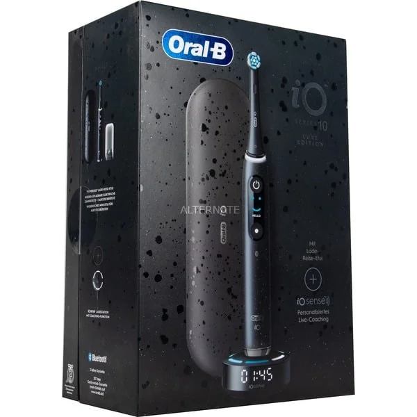 Oral-B iO Series 10 Luxe Edition, Elektrische Zahnbürste (schwarz)