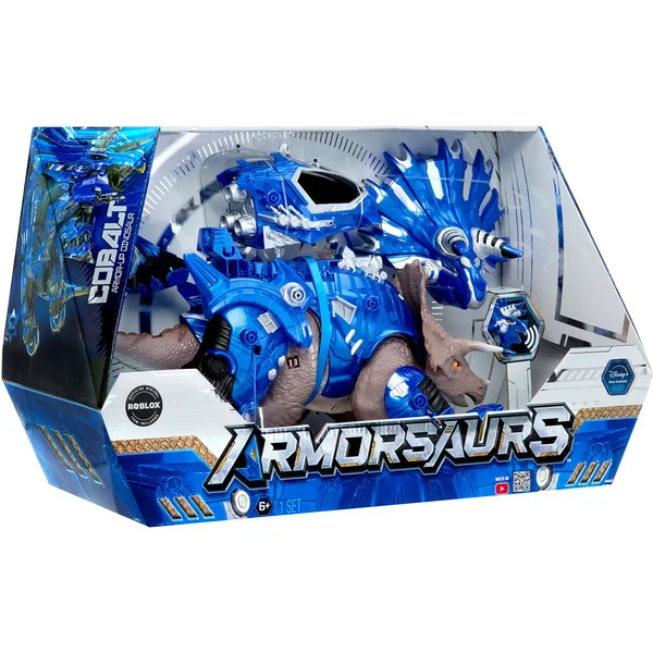 MGA Entertainment Armorsaurs Armor-Up - Triceratops Cobalt, Spielfigur