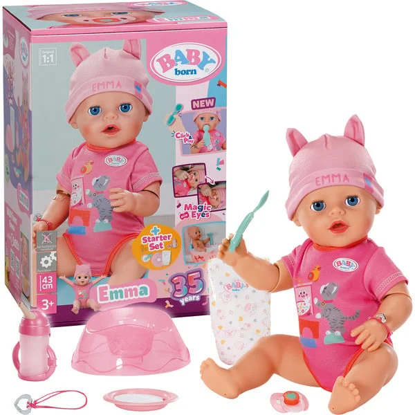 ZAPF Creation BABY born Emma Click & Play 43cm, Puppe