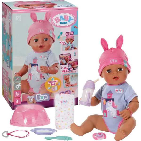 ZAPF Creation BABY born Eva Click & Play 43cm, Puppe