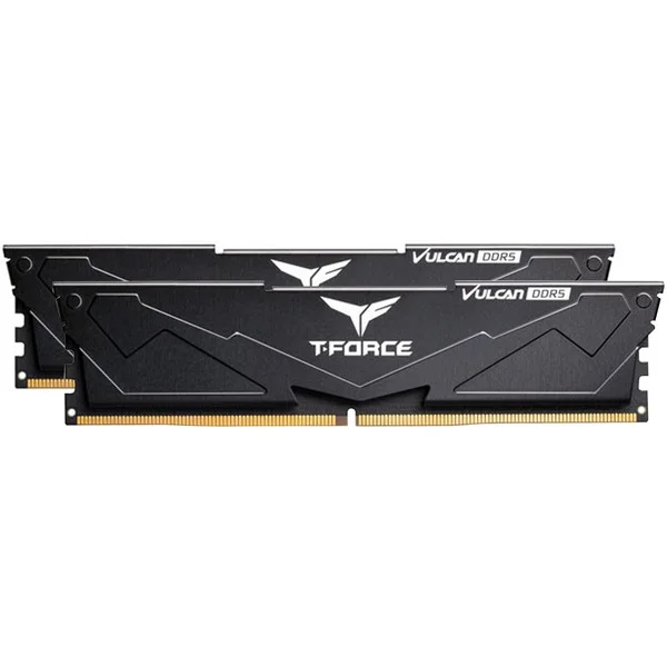 Team Group DIMM 32 GB DDR5-5600 (2x 16 GB) Dual-Kit, Arbeitsspeicher (schwarz, FLBD532G5600HC36BDC01, VULCAN, INTEL XMP)