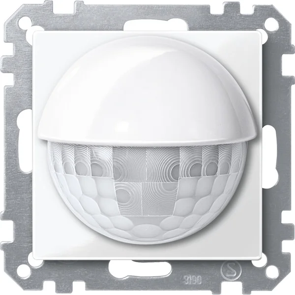 Merten Präsenzmelder Präsenz-Wärme-Sensor mit Busankoppler KNX ARGUS 180 Grad 2,20 Meter, Bewegungsmelder (weiß (glänzend), Retail)