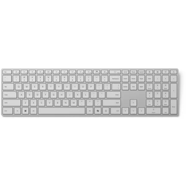 Microsoft Surface (2. Edition), Tastatur (silber, DE-Layout, mit Copilot-Taste)