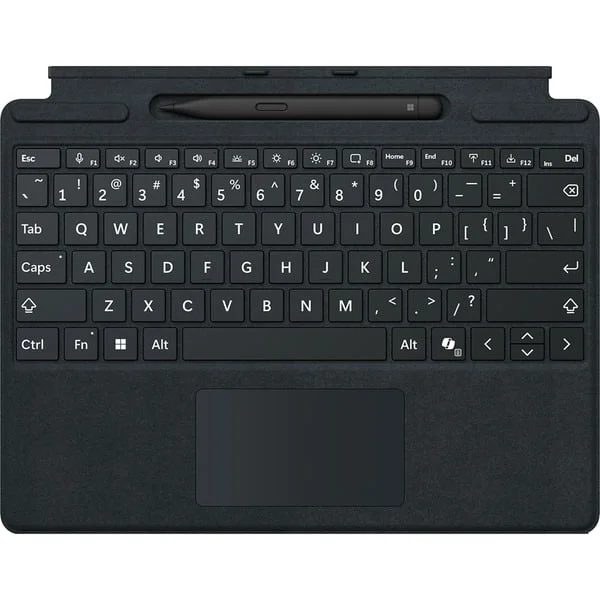 Microsoft Surface Pro Keyboard mit Slim Pen, Tastatur (schwarz, DE-Layout, für Surface Pro (11. Edition)/10 for Business/9/8)