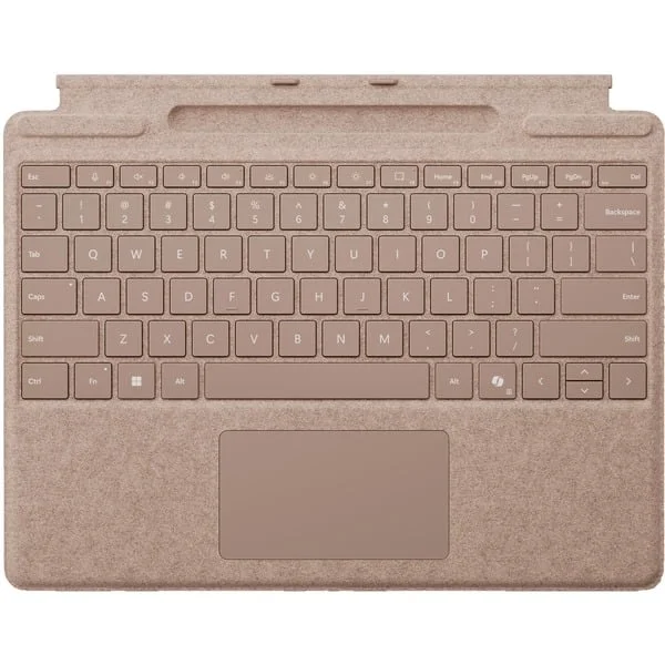 Microsoft Surface Pro Keyboard mit Slim Pen, Tastatur (beige, DE-Layout, für Surface Pro (11. Edition)/10 for Business/9/8)