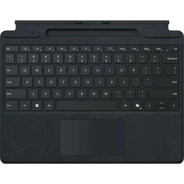 Microsoft Surface Pro Keyboard mit Stiftaufbewahrung, Tastatur (schwarz, DE-Layout, für Surface Pro (11. Edition)/10 for Business/9/8)