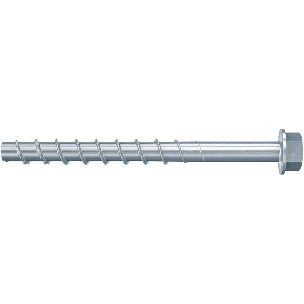 fischer Betonschraube UltraCut FBS 5x70 35/25 Sechskant mit U-Scheibe (100 Stück, galvanisch verzinkter Stahl)