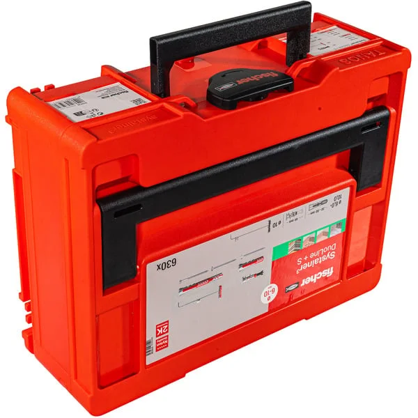 fischer DuoLine + Schraube Systainer M137 , Dübel (hellgrau/rot, 630-teilig)