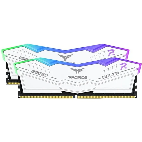 Team Group DIMM 32 GB DDR5-5600 (2x 16 GB) Dual-Kit, Arbeitsspeicher (weiß, FF4D532G5600HC36BDC01, Delta RGB, INTEL XMP)