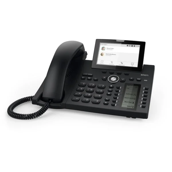 snom D385, VoIP-Telefon (schwarz, Bluetooth, PoE)
